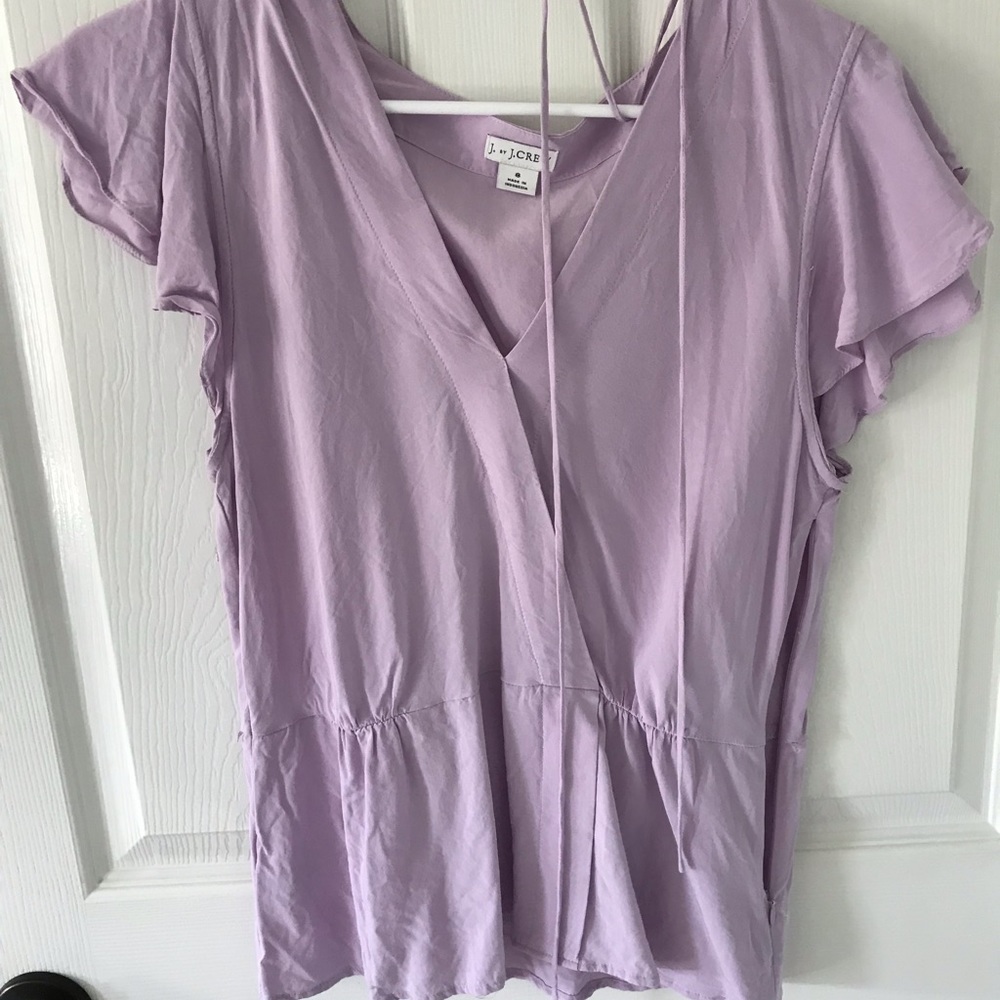 J by J crew lavender blouse